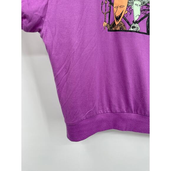 Disney The Nightmare Before Christmas Purple Tee Sleep Shirt Top XL NEW - Picture 9 of 11